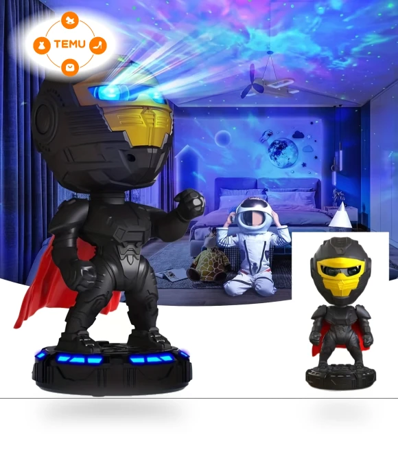 Robot Lamp Night Light for Bedroom, Holidays, and Parties — Creative Lighting Solutions