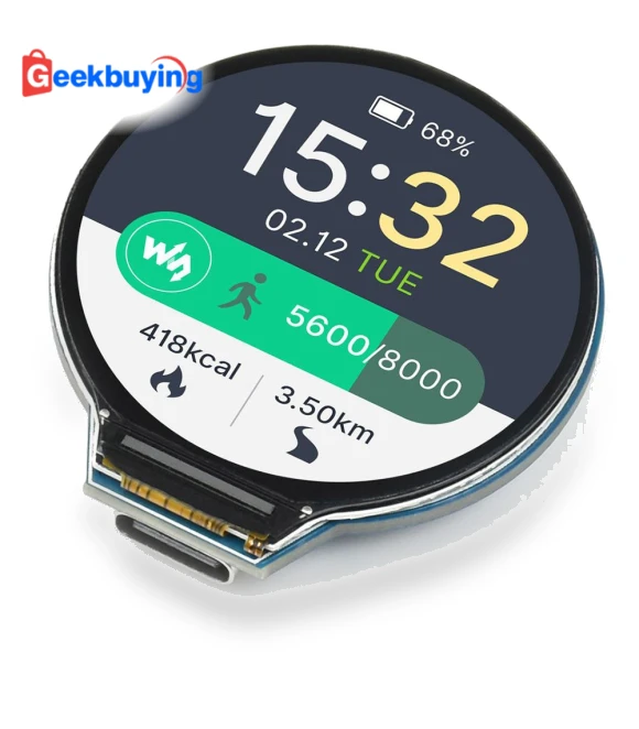 MCU Board with Round LCD and Sensors — Sensor Bars, Waveshare