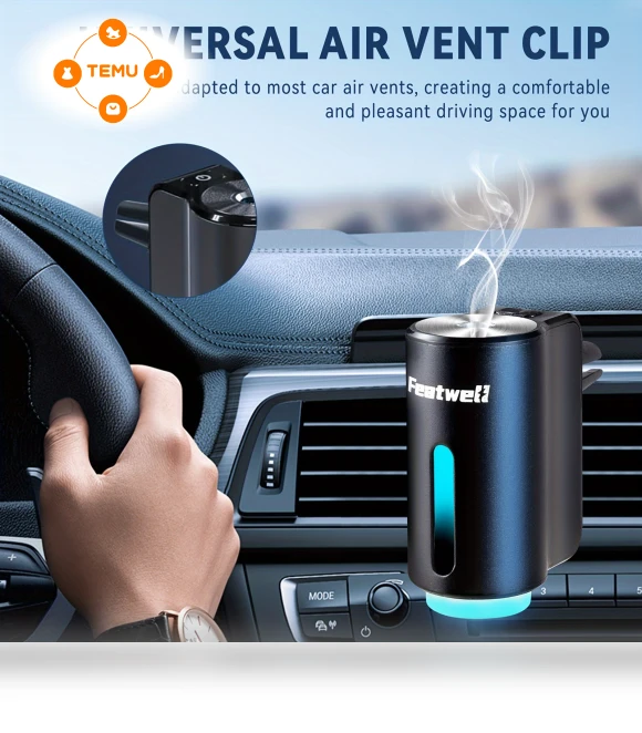 Smart Car Air Aromatherapy Diffuser with Humidifier — Air Moisturizers