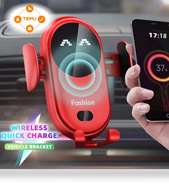Smart Car Vent Phone Holder with Wireless Charging — Vehicle Power Solutions