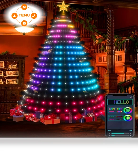 Smart Christmas Tree Lights 400 LED Color Changing — Trees