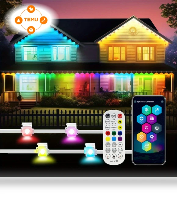 LED Smart Lights, 6500lm, IP67 Waterproof for Halloween Christmas House Lighting — LED, Lights Pro