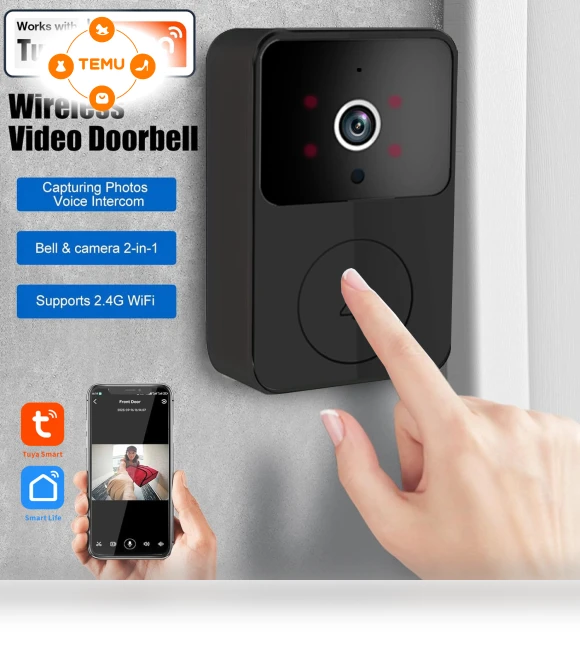 Smart Video Doorbell with HD Surveillance, Night Vision, Motion Alerts — Smart Home Security