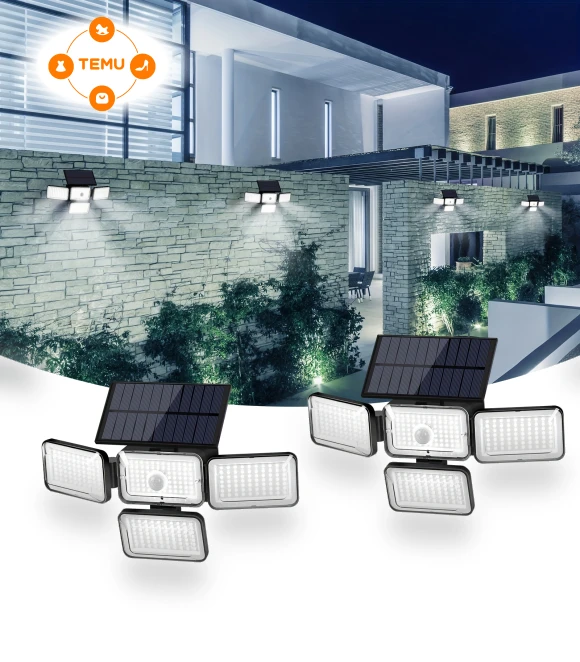 Solar Outdoor Lights with Motion Sensor and Remote Control — Outdoor Security & Flood Lighting