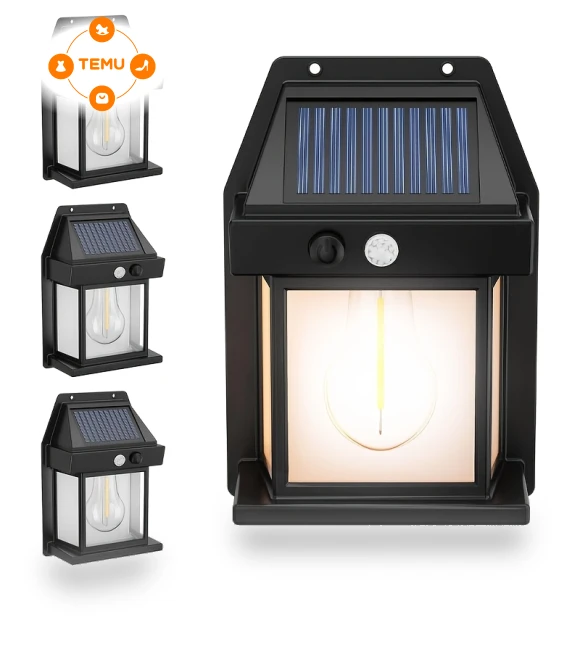 Solar Wall Lights Outdoor, Motion Sensor Lights, 4pcs — Outdoor Wall Lighting