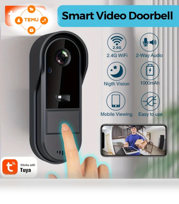 Smart Wireless Doorbell Camera with Voice Changer and Video Recording — Smart Home Security