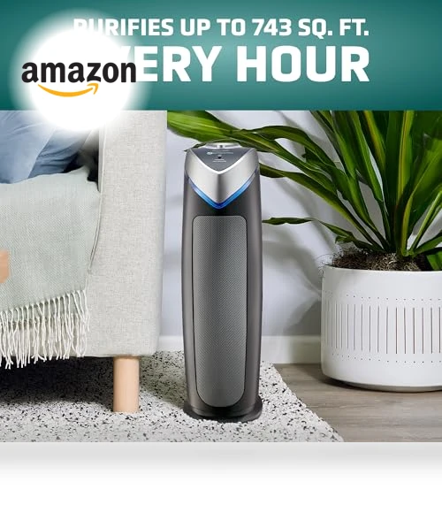 4-In-1 HEPA Air Purifier for Home, Large Rooms Up To 743 Sq. Ft. — Air Ionizers, GermGuardian