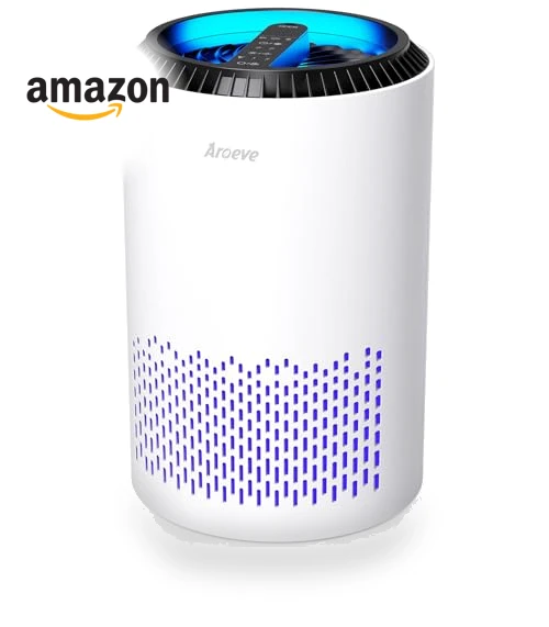 Air Purifier for Bedroom and Home with Sleep Mode and Speed Control — Electrostatic Air Purifiers, AROEVE