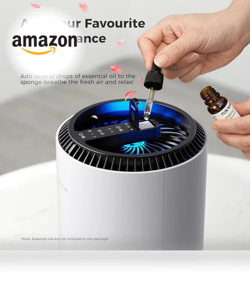 Air Purifier for Bedroom and Home with Sleep Mode and Speed Control — Electrostatic Air Purifiers, AROEVE
