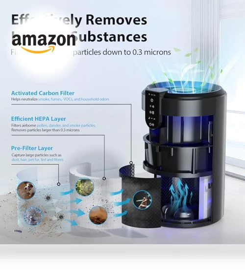Air Purifier for Home with HEPA Filter, Sleep Mode, and Aromatherapy — Electrostatic Air Purifiers, FreAire