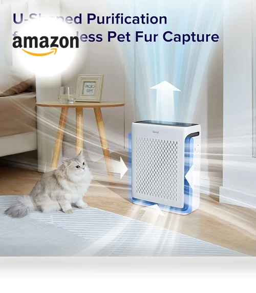 Air Purifier for Home Large Room with Air Quality Monitor, Smart WiFi, HEPA Sleep Mode — Electrostatic Air Purifiers, LEVOIT