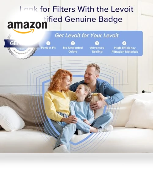 Air Purifier for Home Large Room with Air Quality Monitor, Smart WiFi, HEPA Sleep Mode — Electrostatic Air Purifiers, LEVOIT