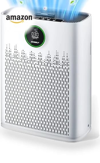 Smart Air Purifier for Large Rooms with PM2.5 Display and Aromatherapy — Electrostatic Air Purifiers, ECOSELF