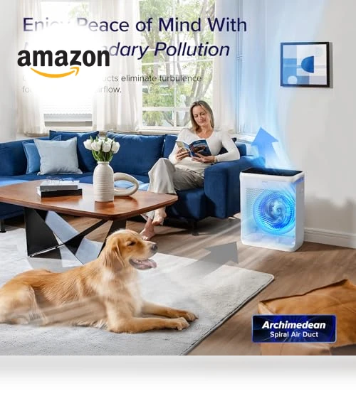 Smart WiFi Air Purifier for Large Rooms up to 1800 Ft² with HEPA Filter — Air Ionizers, LEVOIT