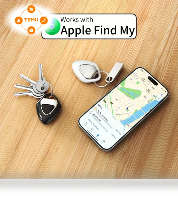 GPS Tracker for Luggage, Keys, and Pets - iOS Compatible — Location Tracking Devices, Tag Air