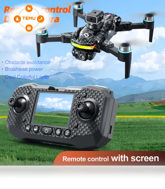 Dual 1-axis Camera Drone with Remote Control Display — Drones