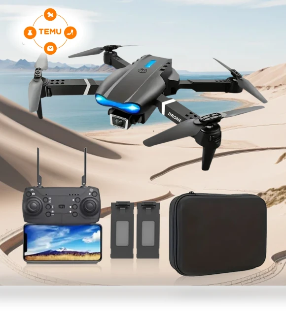 HD Dual Camera Drone - 2024 Latest Foldable Quadcopter with App Control, WiFi FPV — Drones, Ourlife