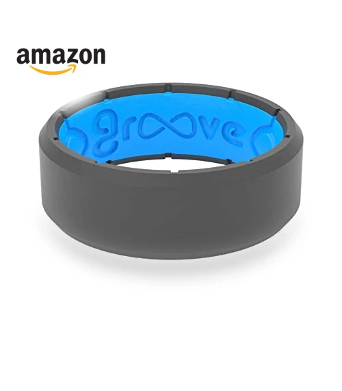 Silicone Wedding Ring for Men - Breathable Rubber Comfort Fit — Smart Rings, Groove Life