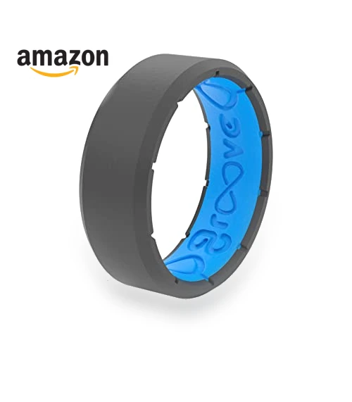 Silicone Wedding Ring for Men - Breathable Rubber Comfort Fit — Smart Rings, Groove Life