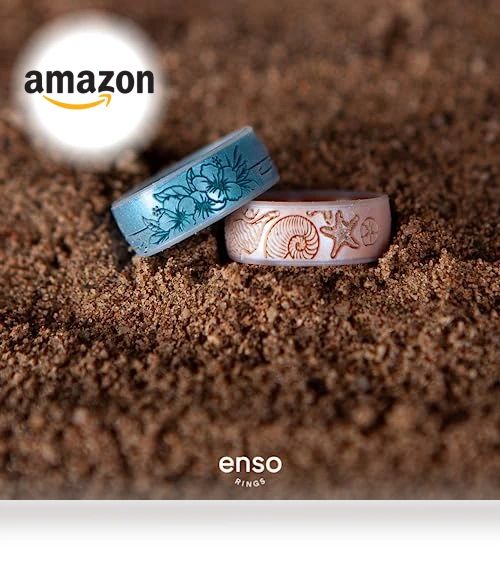 Etched Classic Silicone Rings - Coastal Collection — Smart Rings, Enso Rings
