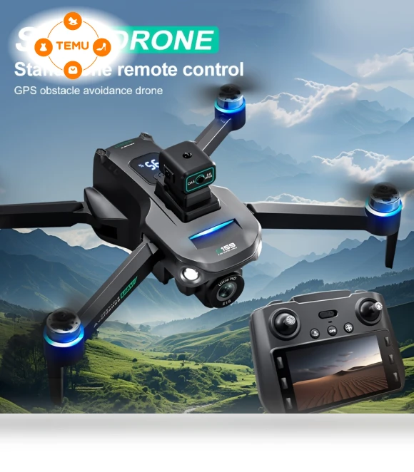 Foldable GPS Drone with Dual Cameras & 2-Axis Gimbal — Drones