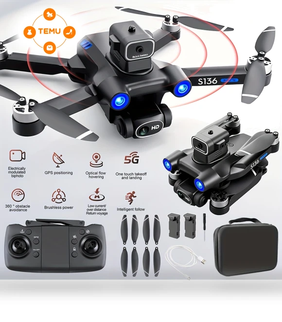 GPS S136 Positioning Drone with Dual Cameras — Drones, S136