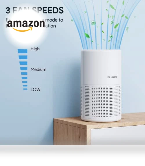 H13 True HEPA Air Purifier with Night Light — Electrostatic Air Purifiers, FULMINARE