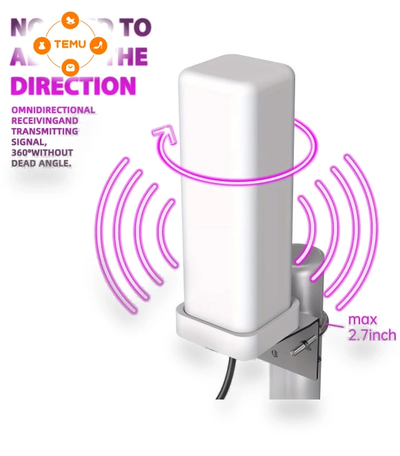 Outdoor TV Antenna Digital HDTV 4K Long Range 360° UHF VHF FM — Radio Antennas