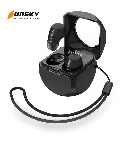 Mini Bluetooth Earphones With Charging Compartment — On-Ear Headphones