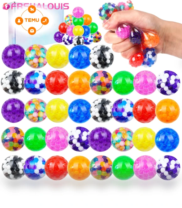 36pcs Mini Sensory Balls, 1.65inch Soft Tactile Hand Toys — Baby Balls & Playtime Essentials