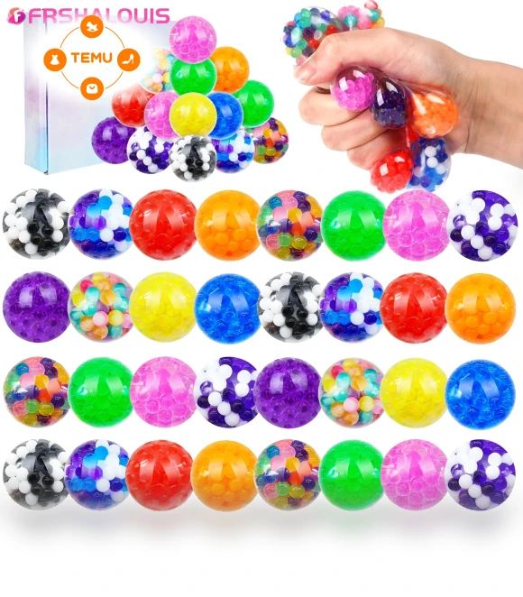36pcs Mini Sensory Balls, 1.65inch Soft Tactile Hand Toys — Baby Balls & Playtime Essentials