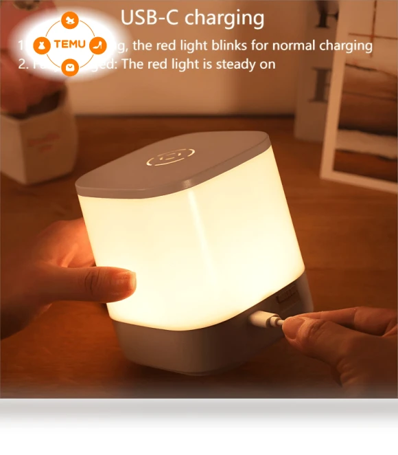 USB Rechargeable LED Night Light with Remote Control — Book Lights