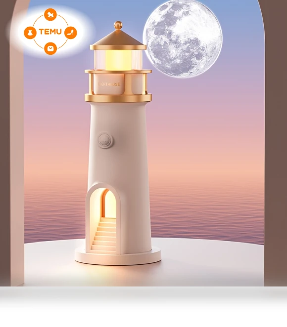 Rechargeable LED Night Lamp with Motion Sensor and Moonlight Projection — Outdoor Light Projectors