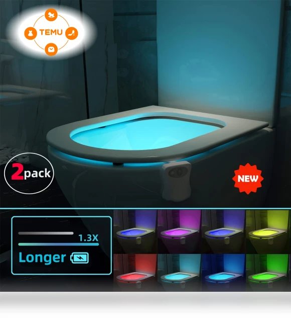 16 Colors Sensor Toilet Seat Night Light — Night Lights, Setonr