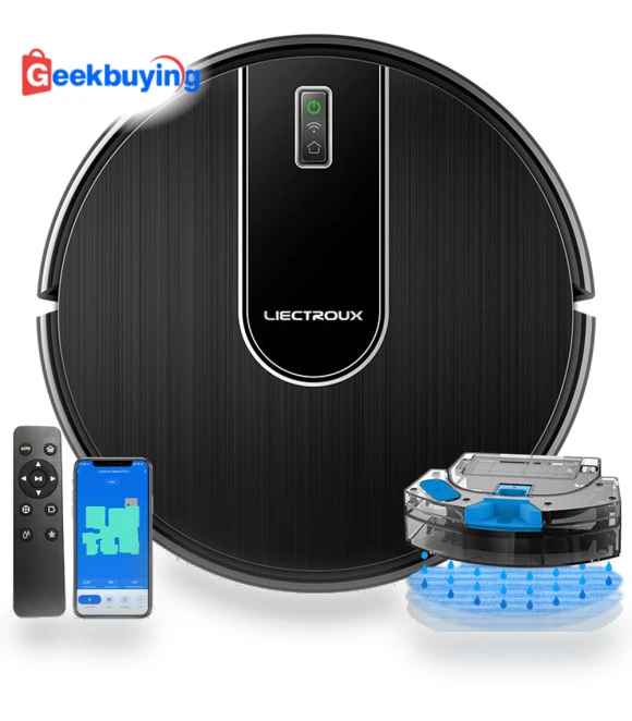 Robot Vacuum Cleaner and Wet Mop Combo — Smart Cleaning Robots, Liectroux