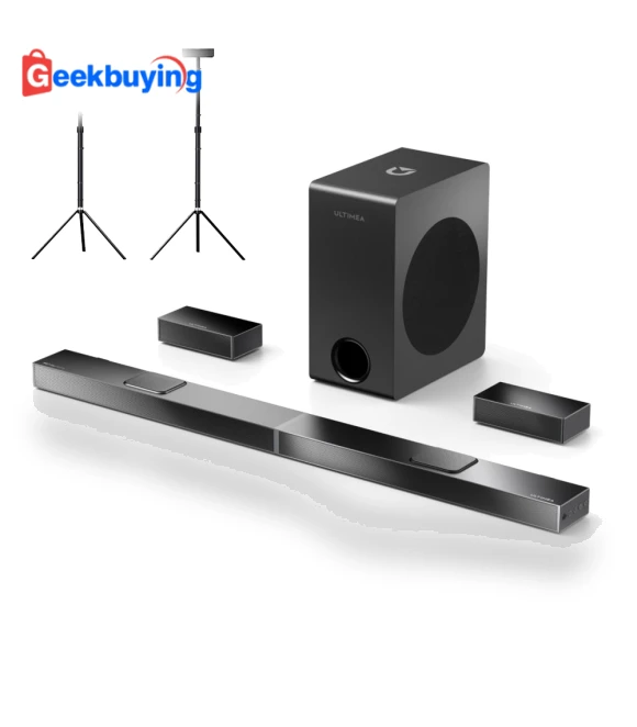 5.1.2CH Soundbar with Speaker Stands — Home Theater Audio, Ultimea