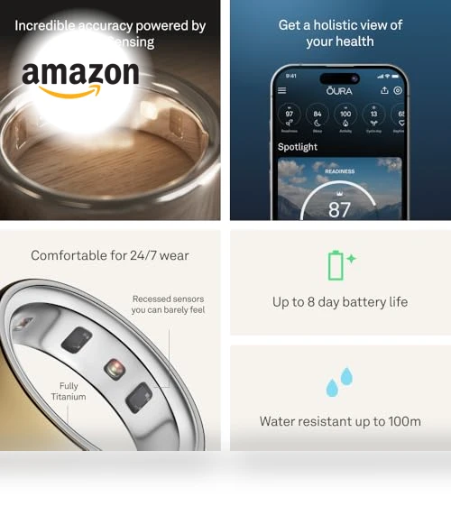 Oura Ring 4 Smart Ring - Sleep Tracking Wearable - Heart Rate - Fitness Tracker — Smart Rings, Oura