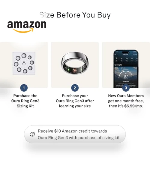 Oura Ring Gen3 Horizon - Smart Ring with Sleep Tracking — Smart Rings, Oura