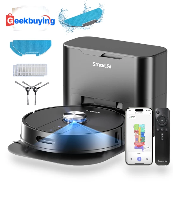 Robot Vacuum Cleaner with Base Station — Smart Cleaning Robots, SmartAI