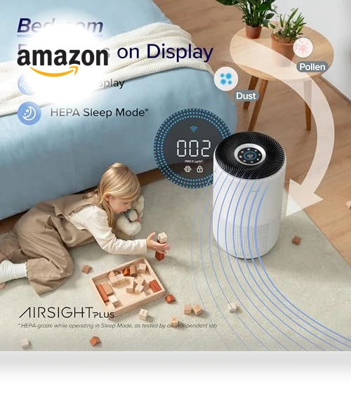 Smart Air Purifier for Large Rooms up to 1980 Sq Ft with HEPA Filter and WiFi — Air Purifier Components & Enhancements, LEVOIT