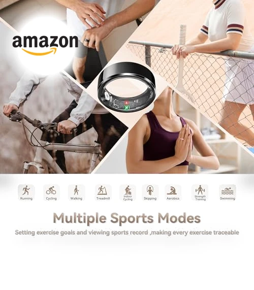Smart Fitness Ring with Health Monitoring — Smart Rings, FFFITNES