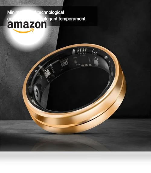 Smart Ring Fitness Tracker - Waterproof Health Monitor for Sleep, Heart, Blood Oxygen, Steps, Calories — Smart Rings, Dkeof