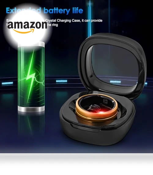 Smart Ring Fitness Tracker - Waterproof Health Monitor for Sleep, Heart, Blood Oxygen, Steps, Calories — Smart Rings, Dkeof
