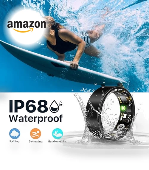 Smart Health Fitness Ring with Heart Rate, Blood Oxygen, Sleep Tracker — Smart Rings, Kuinha