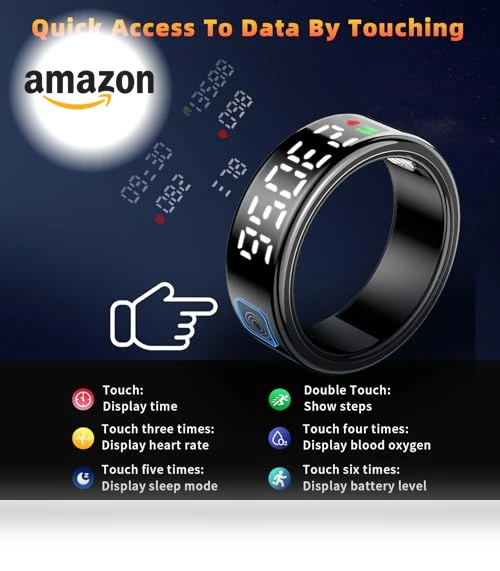 Smart Ring Health Tracker with LED Display — Smart Rings, Gwenland