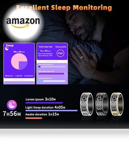 Smart Ring Health Tracker with LED Display — Smart Rings, Gwenland
