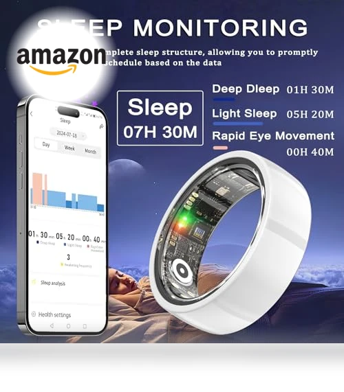 Ceramic Smart Health Ring with Sleep Tracker and Heart Rate Monitor — Smart Rings, Shenzhen Xinzhiyan Technology Co., Ltd.