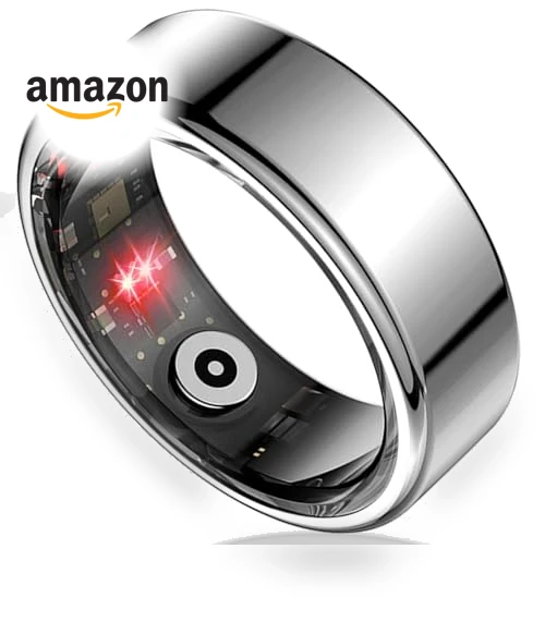 Smart Ring Health Tracker with Heart Rate and Blood Oxygen Monitoring — Smart Rings, Kuxlagz