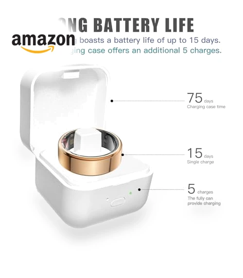 Smart Ring Health Tracker with Heart Rate and Blood Oxygen Monitoring — Smart Rings, Kuxlagz