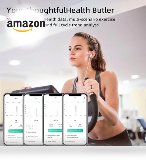 Smart Health Tracker Ring with Remote Photography, IP68 Waterproof — Smart Rings, UniJethro